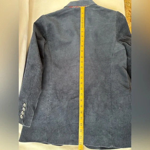 Boys Size M Navy Corduroy Sportcoat - Picture 9 of 10